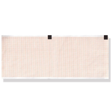 Carta termica ecg 110x140 mm - pacco da 143 griglia arancio - conf. 20 pacchi