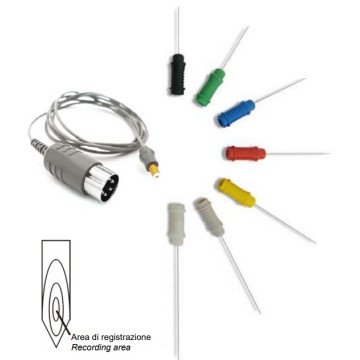 Elettrodo per EMG ad ago concentrico bipolari monouso neutro lunghezza 65 mm conf. 25 pz.