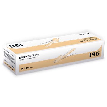 Ago ipodermico di sicurezza 19G 1,1x38mm - sterile conf. 100 pz.