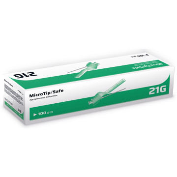 Ago ipodermico di sicurezza 21G 0,8x38mm - sterile conf. 100 pz.