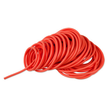 Matassa tubo latex 25 m x 2,5 mm - medio - rosso - 1 pz.