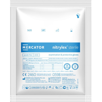Guanti in nitrile sterili Nitrylex - tg.L - 1 paio in confezione singola