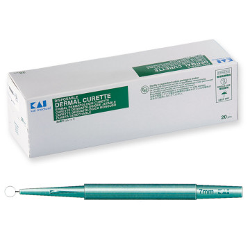 CURETTE DERMATOLOGICHE KAI diametro 7 mm - Conf.20 pz.