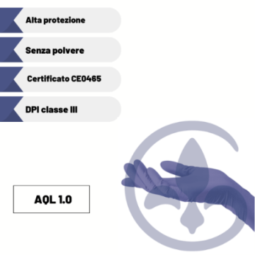 Guanti in nitrile - Tg. S - Conf.100 pz.