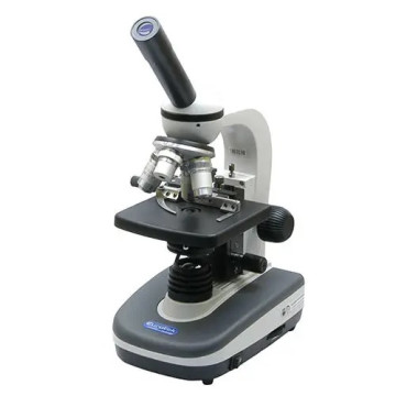 Microscopio Monoculare E-Acro 1000x (4x10x40x100x) - illum. a LED - tavolino traslatore