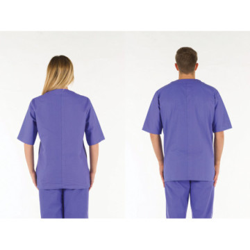 Casacca unisex Tg. XL - 100% Cotone - Colore azzurro