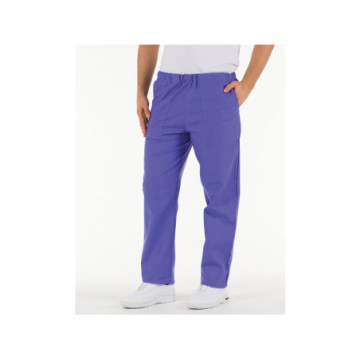 PANTALONI COTONE - azzurro - S