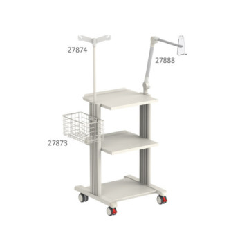 Carrello smart - 2 ripiani 40x36 cm + base - 1 pz.