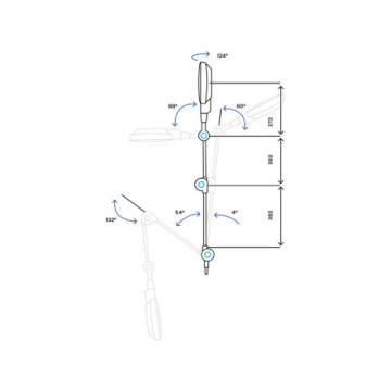 Lampada led alfa-fix - da parete - 1 pz.