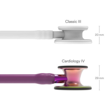 Littmann cardiology iv - 6205 - viola - finiture arcobaleno / viola - 1 pz.