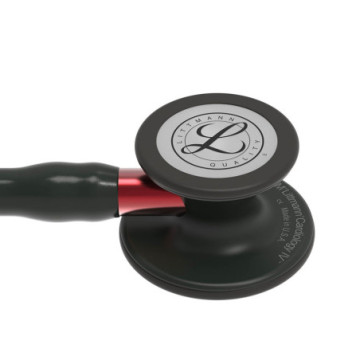 Littmann cardiology iv - 6200 - nero - finiture nere / conn. Rosso - 1 pz.