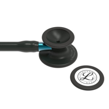 Littmann cardiology iv - 6201 - nero - finiture nere / conn. Blu - 1 pz.