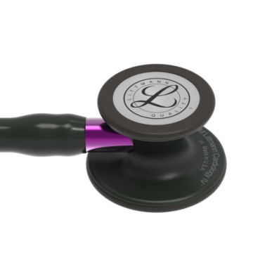 Littmann cardiology iv - 6203 - nero - finiture nere / conn. Viola - 1 pz.