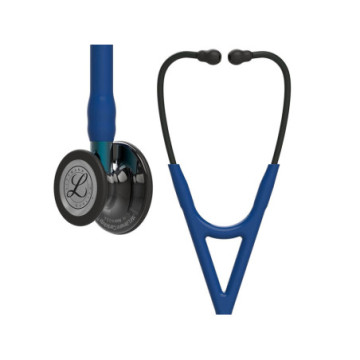 Littmann cardiology iv - 6202 - blu navy - finiture fumo brillanti - 1 pz.