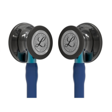 Littmann cardiology iv - 6202 - blu navy - finiture fumo brillanti - 1 pz.