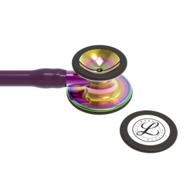 Littmann cardiology iv - 6239 - prugna - finiture arcobaleno brillanti - conn. Viola - 1 pz.