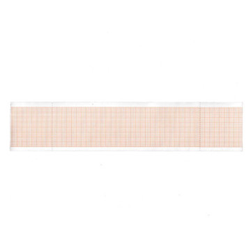 Carta termica ecg 50x25 mmxm - rotolo griglia arancio - 20 rotoli