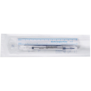 PENNA DERMATOLOGICA con righello - doppia punta 0,5 e 1,0 mm - sterile