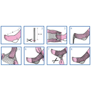 Rete tubolare elastica - calibro 4 per braccio, spalla e piede - 1 pz.