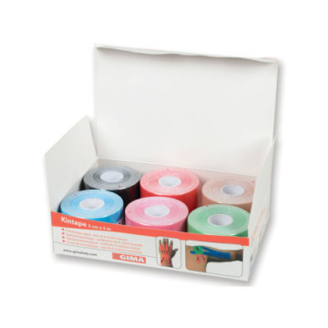 TAPING KINESIOLOGIA 5 m x 5 cm - mix 6 colori conf. 6pz