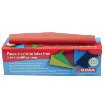 Banda latex-free 5,5 m x 14 cm x 0,30 mm - rossa - 1 pz.