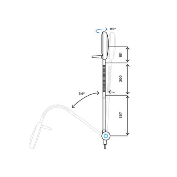 Lampada primaled-flex - su carrello - 1 pz.