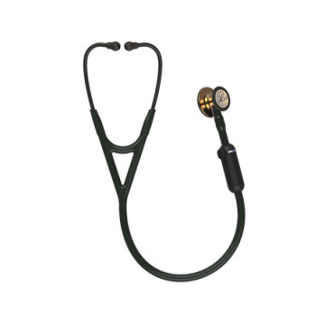 3M Littmann Stetoscopio Core Digital - 8863 - Nero - Finiture Rame Brillante - 1 Pz.