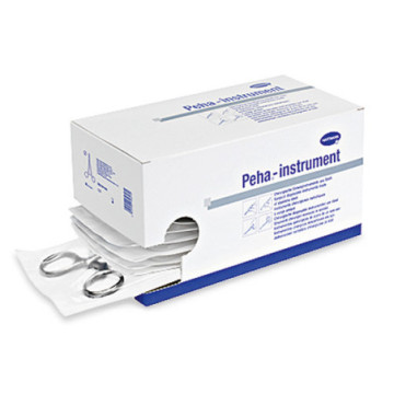 Peha 991083 Forbici Chirurgiche - Punte Acute - Rette - 13 Cm - Conf. 25 Pz.