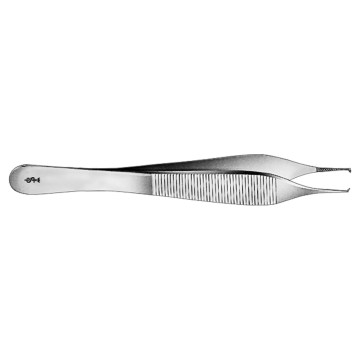 Pinza Zigrinata Da Dissezione Adson Aesculap - Retta - Denti 1X2 - 12 Cm - BD512R