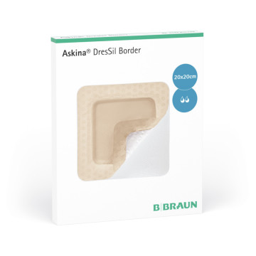 Askina Dressil Border Medicazione in schiuma tri-strato 10X20 Cm - conf.10 pz.