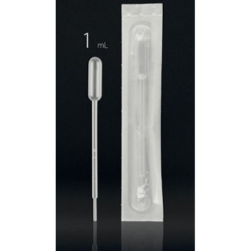 Pipette Pasteur 1 ml sterile in confezione singola - conf. da 1.800 pz (300x6)