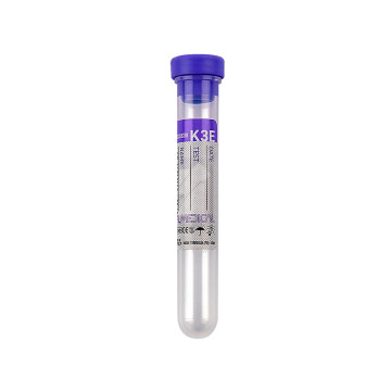 Provetta con K3 Edta tappo viola perforabile 3 ml 13x75 mm conf. 1000 pz.