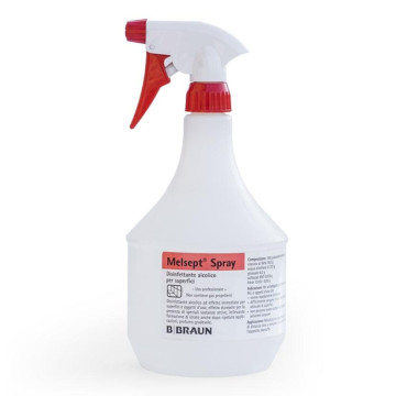 Melsept Spray disinfettante per dispositivi medici e superfici - 2 flaconi da 1 litro e 1 dosatore