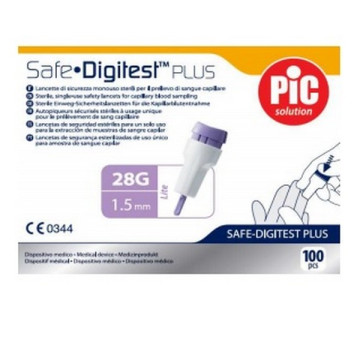 Lancette di sicurezza Pic Safe Digitest plus 28G - conf.100 pz.