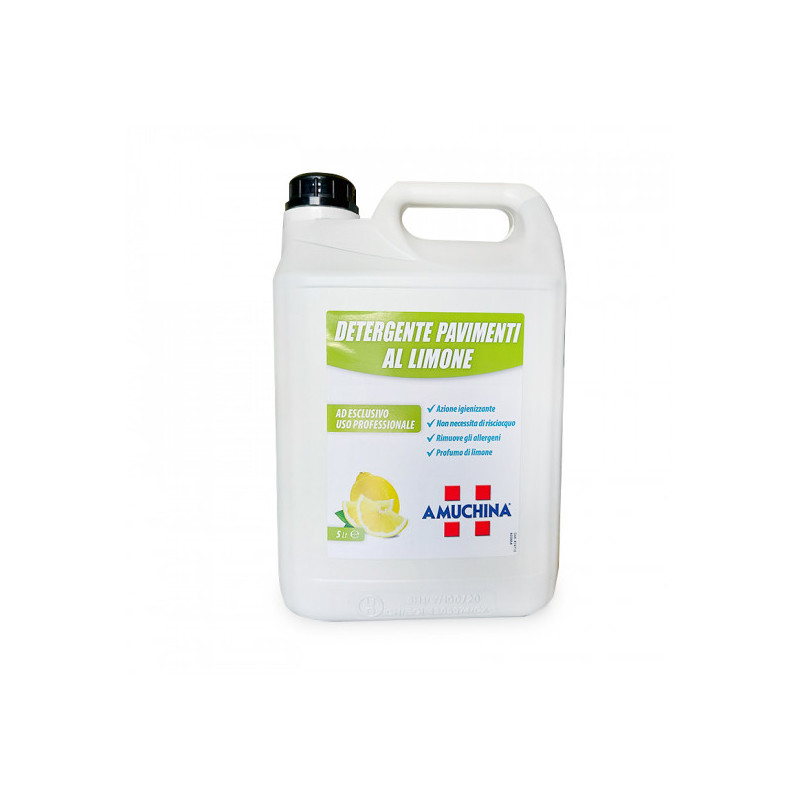 Amuchina detergente igienizzante per pavimenti - limone - Tanica 5