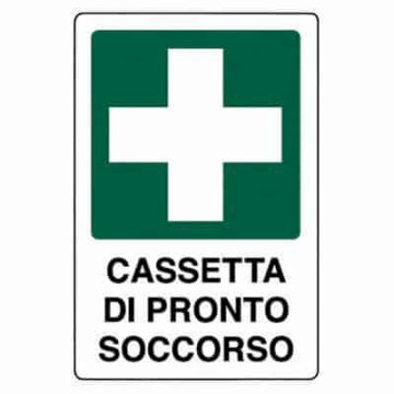 CARTELLO METALLO CASSETTA PRONTO SOCCORSO CM. 20X30 PHARMAPIU'