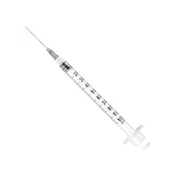 SIRINGA 3 PEZZI CON AGO 26G - 1ml centrale LC tubercolina - Conf.100 pz.