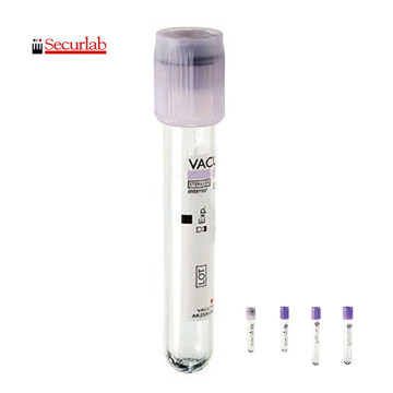 Vacutest Provetta 13x75 K2 E 4ml tappo viola - Conf.1000 pz.