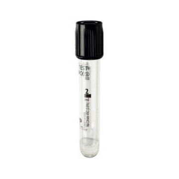 Vacutest Provetta 13x75 Ves 1,6ml tappo nero CF/100